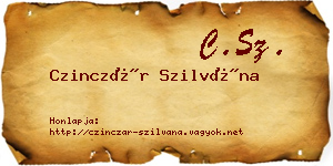 Czinczár Szilvána névjegykártya